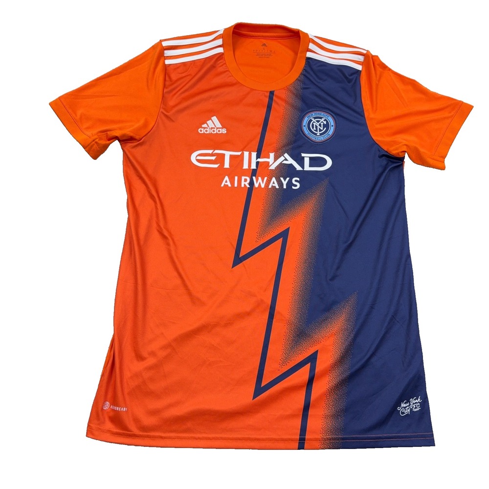 Adidas New York City Football Club Authentic Jersey Men Large Volt Kit Away 2022